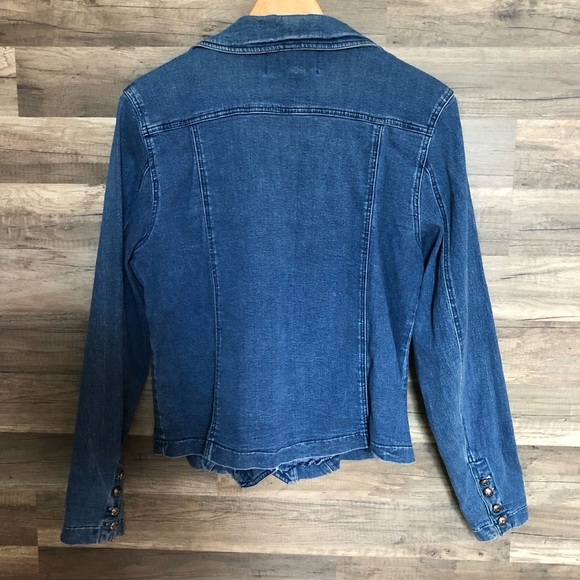 Harley-Davidson Y2K Double-Breasted Denim Jean Jacket Medium - Picture 11 of 11